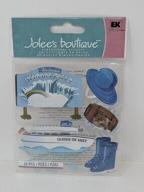 Jolee's Boutique Dimensional Stickers - Blue Niagara Falls Travel Set